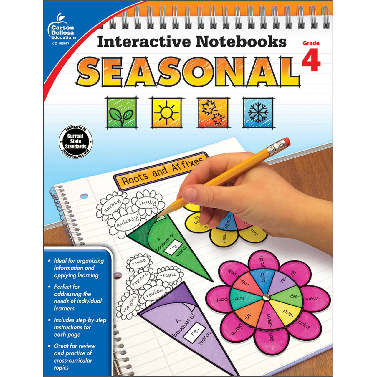 Interactive Notebooks: Seasonal Resource Book, Grade 4